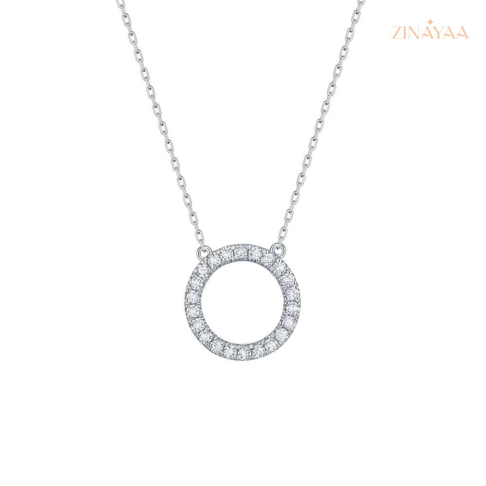 925 Sterling Silver Eternal Circle Adjustable Necklace