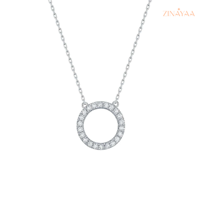925 Sterling Silver Eternal Circle Adjustable Necklace