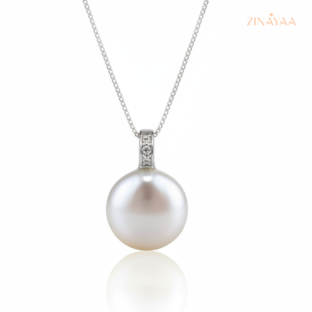 925 Sterling Silver Classic Pearl Adjustable Necklace