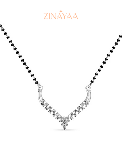 92.5 Sterling Silver Stellar Mangalsutra Necklace