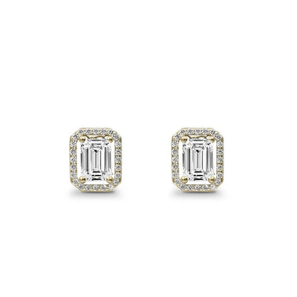 92.5 Sterling Silver Emerald cut Pendant Set