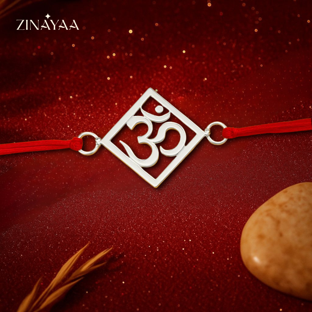92.5 sterling silver om Rakhi