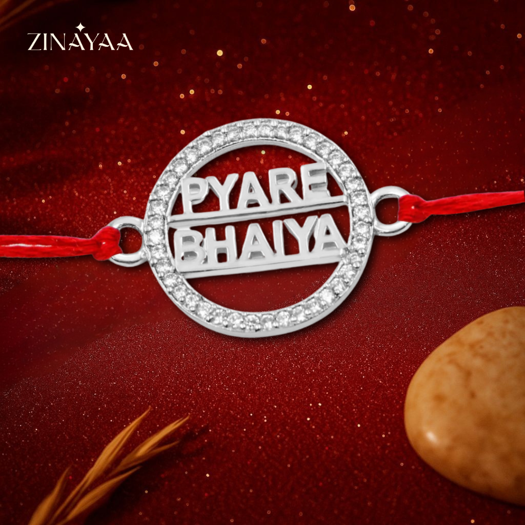 92.5 sterling silver Pyare Bhaiya Rakhi