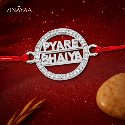 92.5 sterling silver Pyare Bhaiya Rakhi