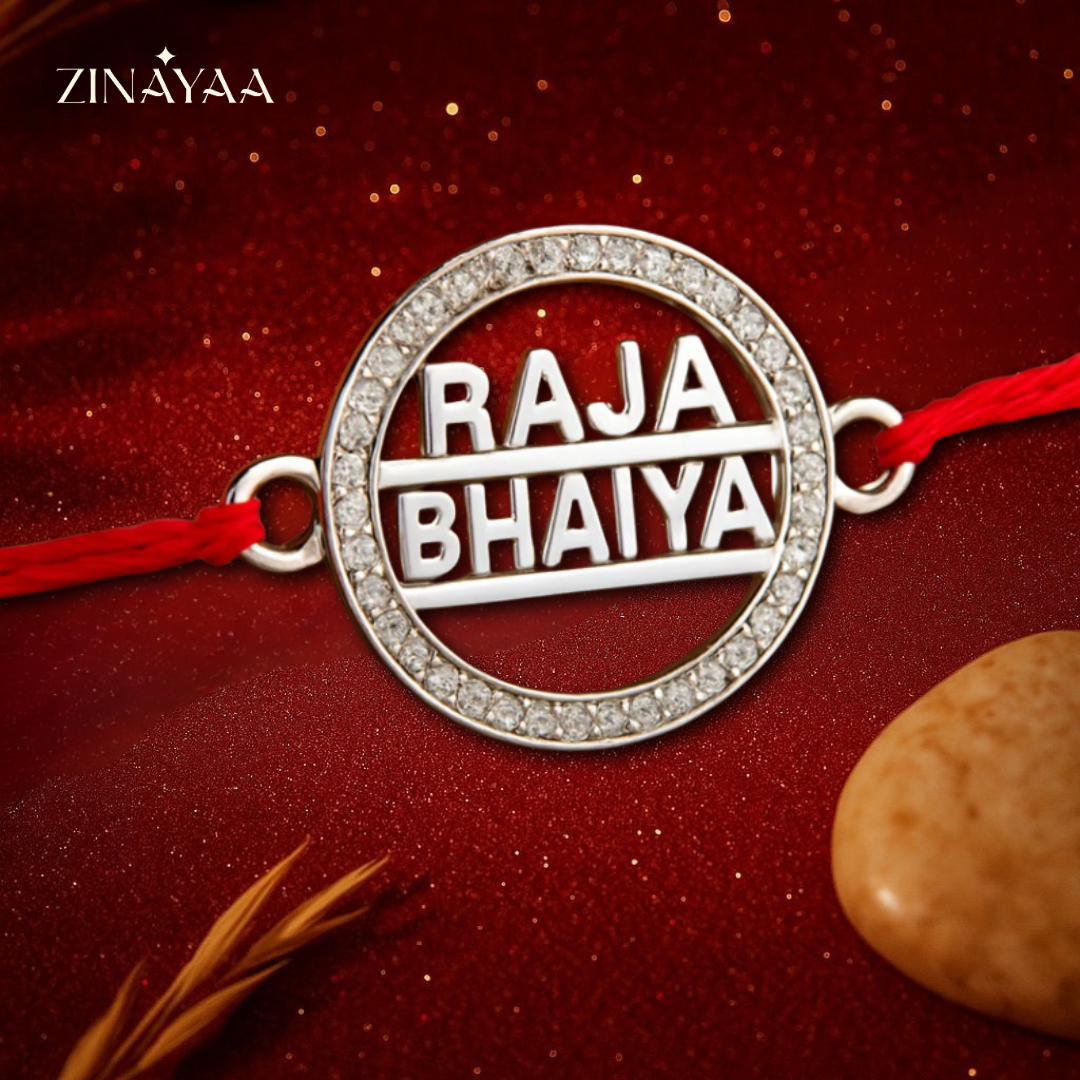 92.5 sterling silver Raja Bhaiya Rakhi