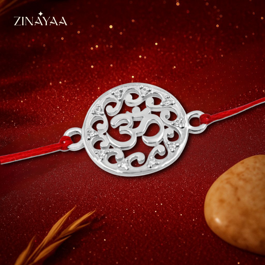 92.5 sterling silver om Rakhi