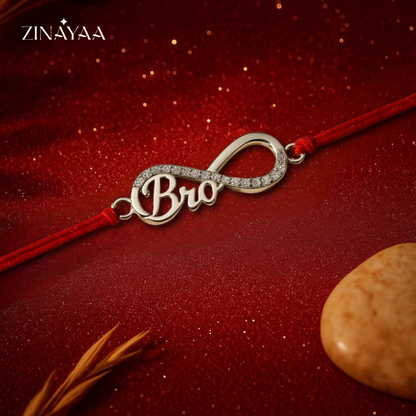 92.5 sterling silver bro infinity Rakhi