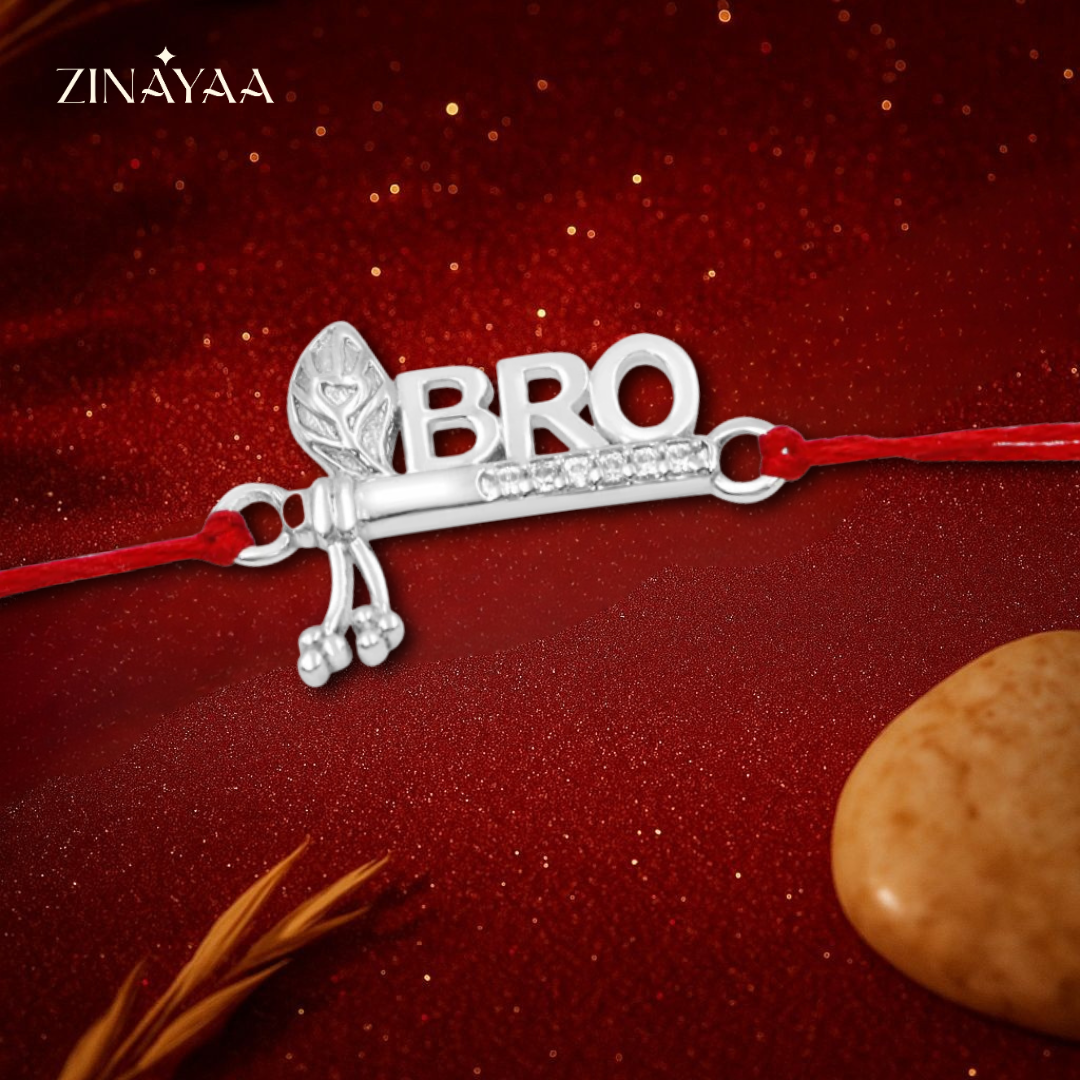 92.5 sterling silver bro flute Rakhi