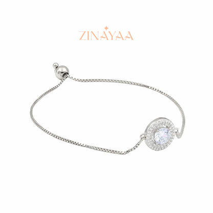 92.5 Sterling Silver Elegant Sunrise Bracelet