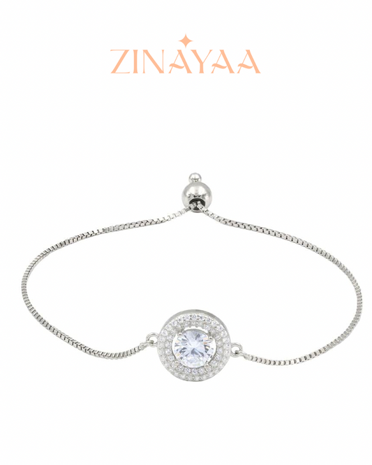 92.5 Sterling Silver Elegant Sunrise Bracelet
