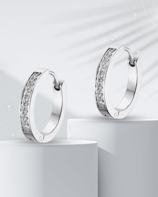 92.5 Sterling Silver everyday Hoop Earrings