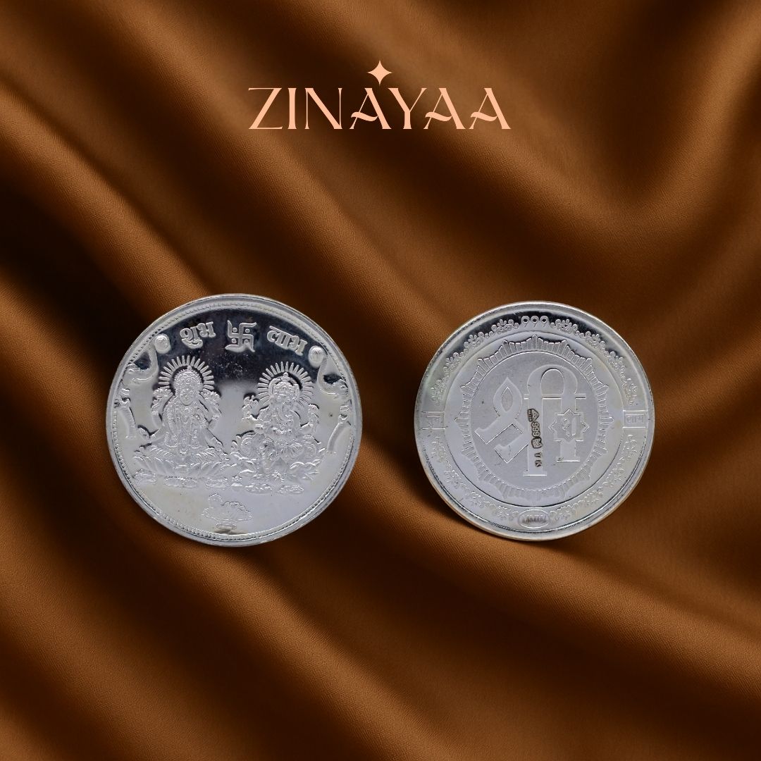 999 Purity Lakshmi Ganesh 20gm Coin