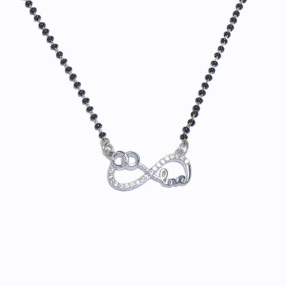 92.5 Sterling Silver Infinity Mangalsutra