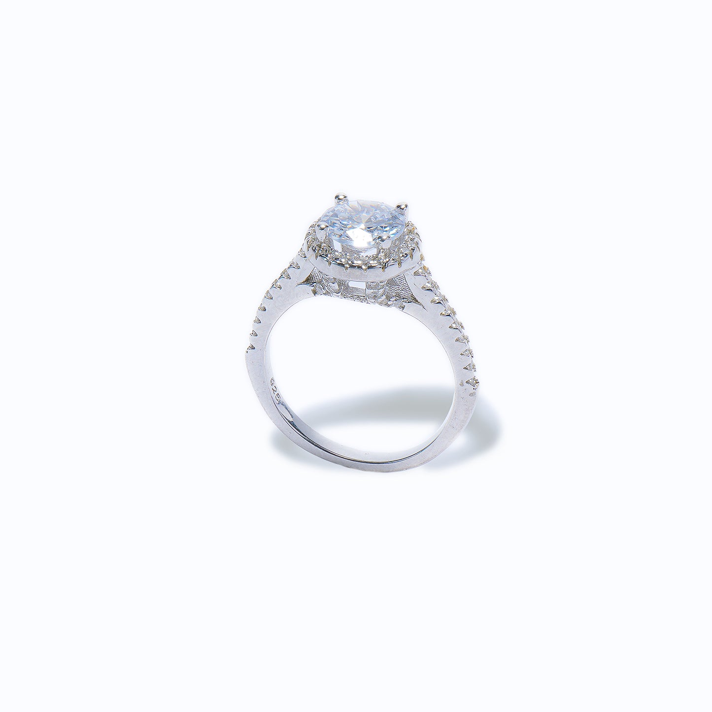 92.5 Sterling Silver Prestige Solitaire Ring