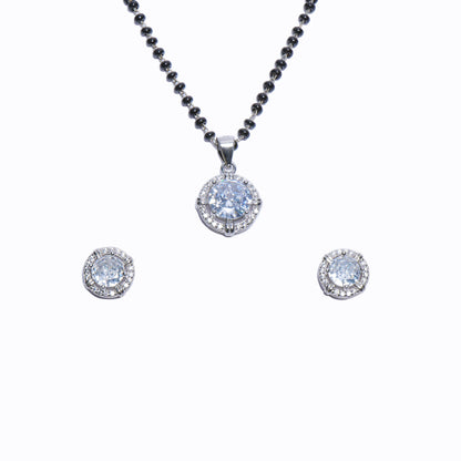 Timeless Solitaire Mangalsutra Pendant set