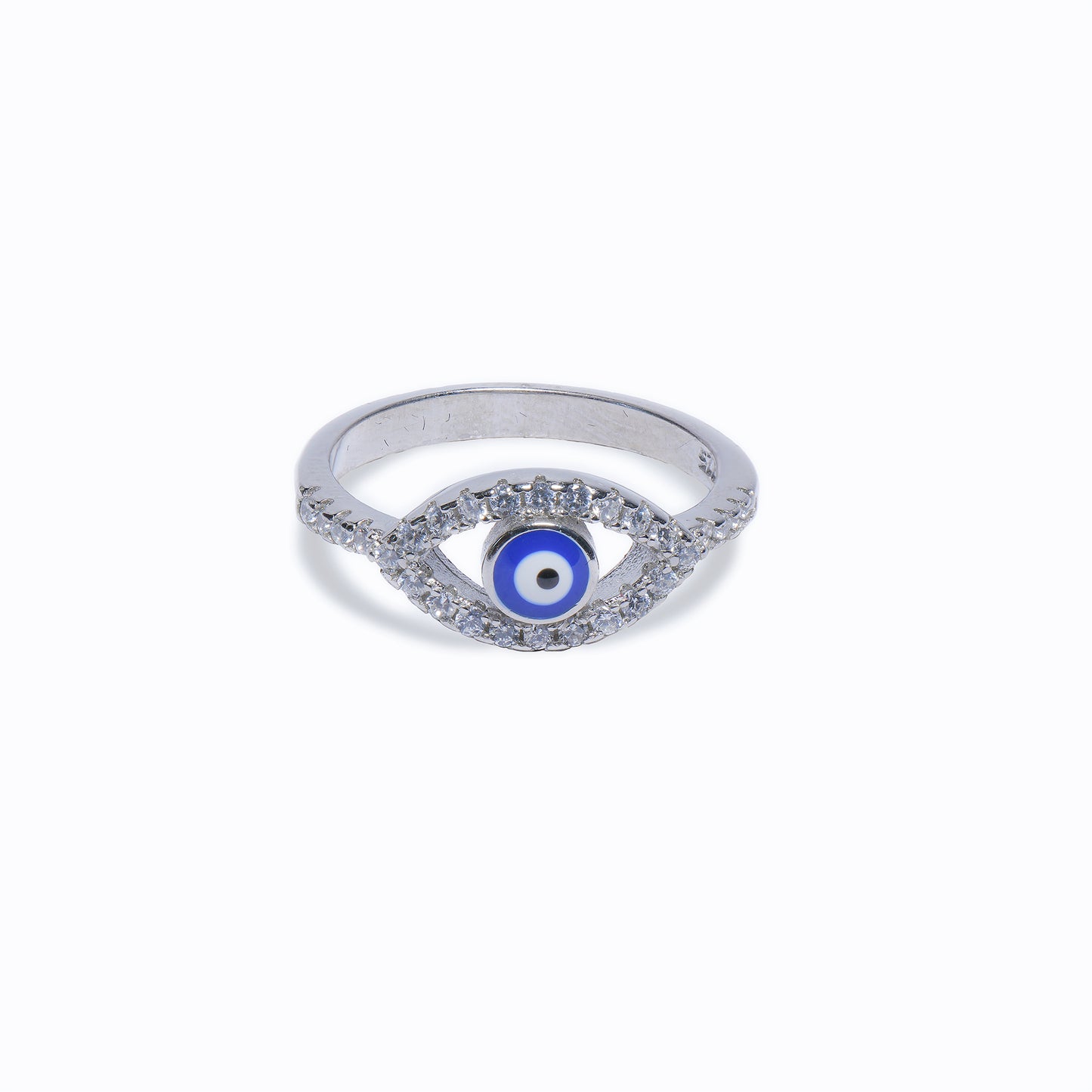 92.5 Sterling Silver Evil Eye Ring
