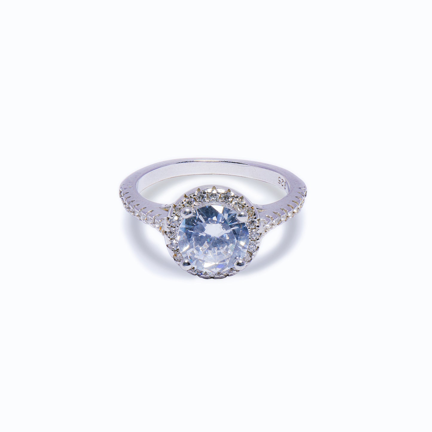 92.5 Sterling Silver Prestige Solitaire Ring