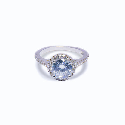92.5 Sterling Silver Prestige Solitaire Ring