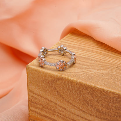 92.5 Sterling Silver Daisy Ring