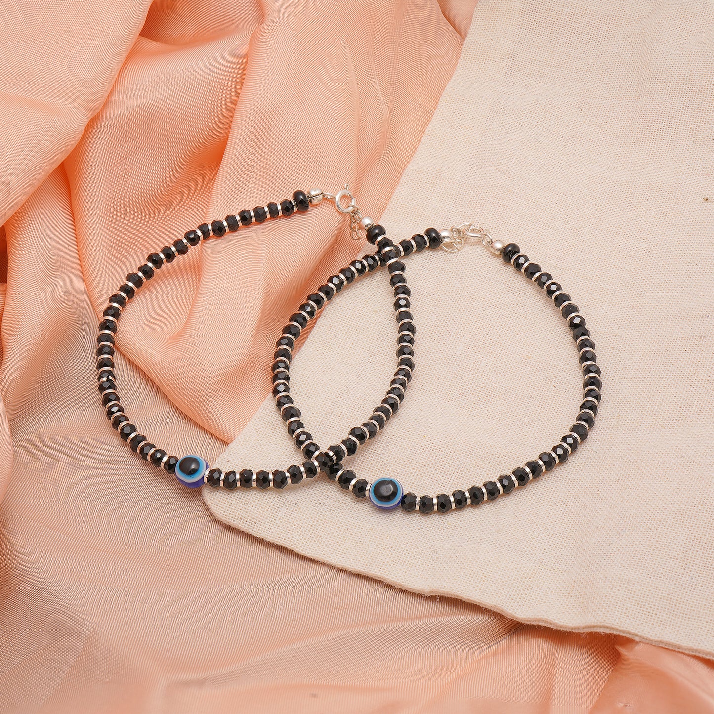 92.5 Sterling Silver Nazar Evil Eye Bracelet