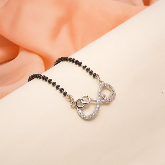 92.5 Sterling Silver Infinity Mangalsutra