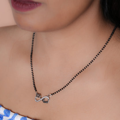 92.5 Sterling Silver Infinity Mangalsutra