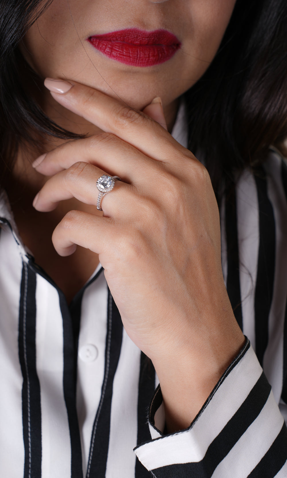 92.5 Sterling Silver Prestige Solitaire Ring