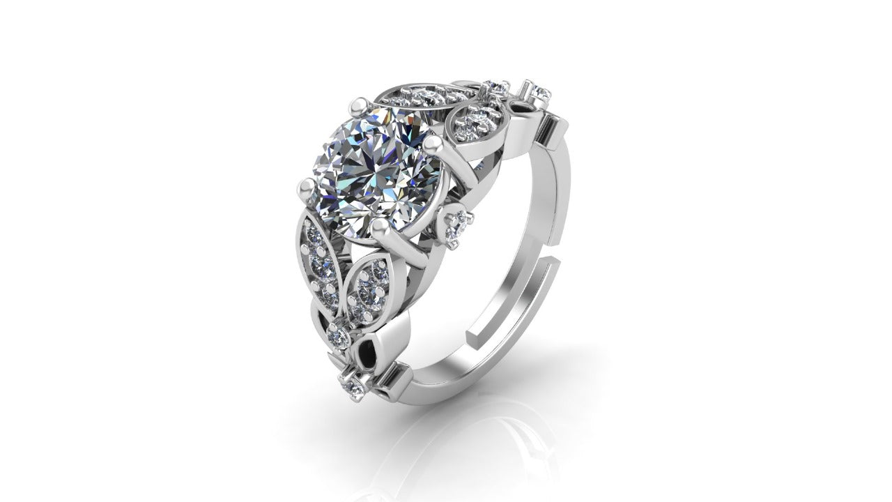 Radiant Adjustable Love Couple Ring