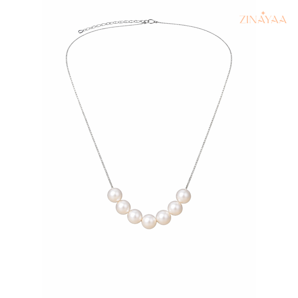 925 Sterling Silver Pearl Grace Necklace