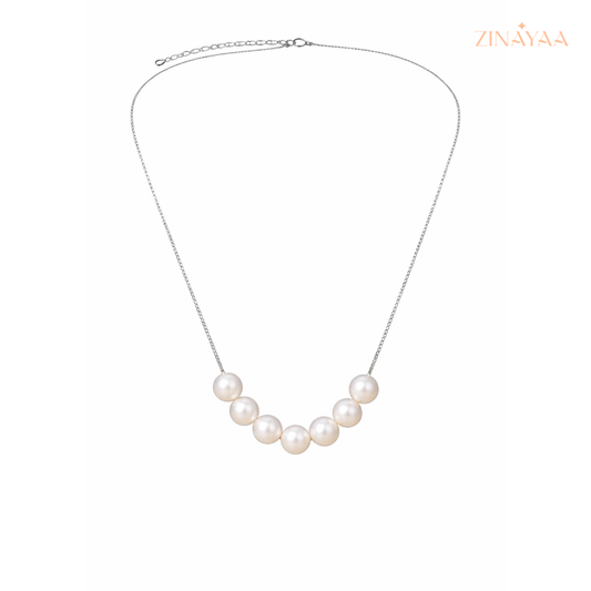 925 Sterling Silver Pearl Grace Necklace