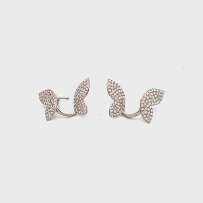 92.5 Sterling Silver Lustrous Titli Earrings