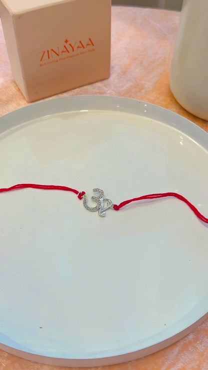 92.5 sterling silver Om Rakhi