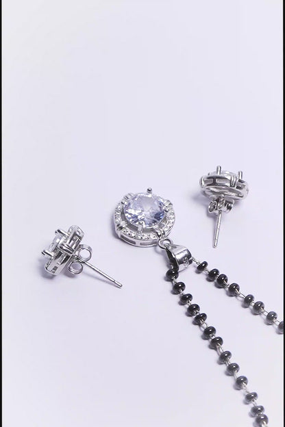 Timeless Solitaire Mangalsutra Pendant set