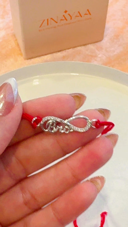 92.5 sterling silver bro infinity Rakhi