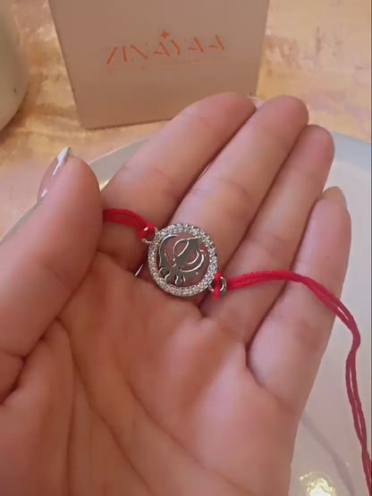 92.5 sterling silver khanda Rakhi